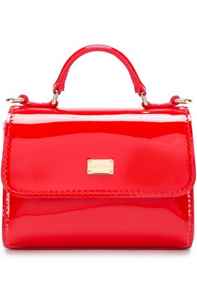 Сумка из лаковой кожи Dolce & Gabbana красного цвета, арт. 0130/EB0103/A1471 в ЦУМ | Фото №1 Сумка из лаковой кожи Dolce & Gabbana красного цвета | Фото №1