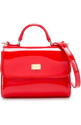 Сумка из лаковой кожи Dolce & Gabbana красного цвета, арт. 0130/EB0103/A1471 в ЦУМ | Фото №4 Сумка из лаковой кожи Dolce & Gabbana красного цвета | Фото №4