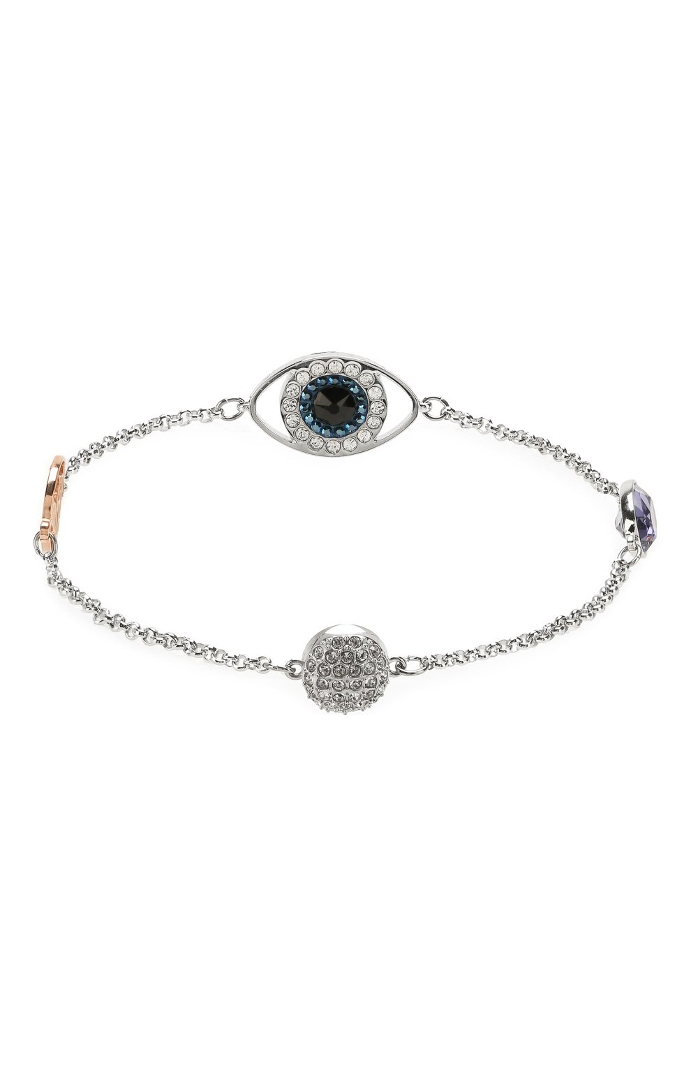 Женский серебряный браслет remix collection eye symbol Swarovski, арт. 5365749 купить в ЦУМ | Фото №2 Браслет Remix Collection Eye Symbol Swarovski серебряный | Фото №2