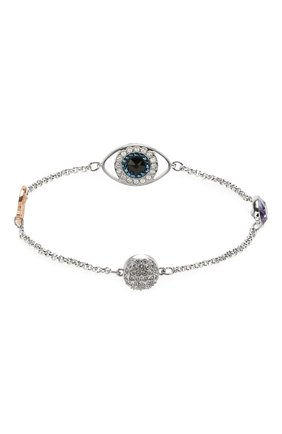 Женский серебряный браслет remix collection eye symbol Swarovski, арт. 5365749 купить в ЦУМ | Фото №2 Браслет Remix Collection Eye Symbol Swarovski серебряный | Фото №2
