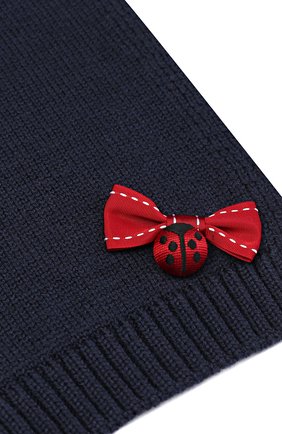 Детский шерстяной шарф с декором Dolce & Gabbana темно-синего цвета, арт. 0131/LB5A93/LK5S8 в ЦУМ | Фото №2 Детский шерстяной шарф с декором Dolce & Gabbana темно-синего цвета | Фото №2