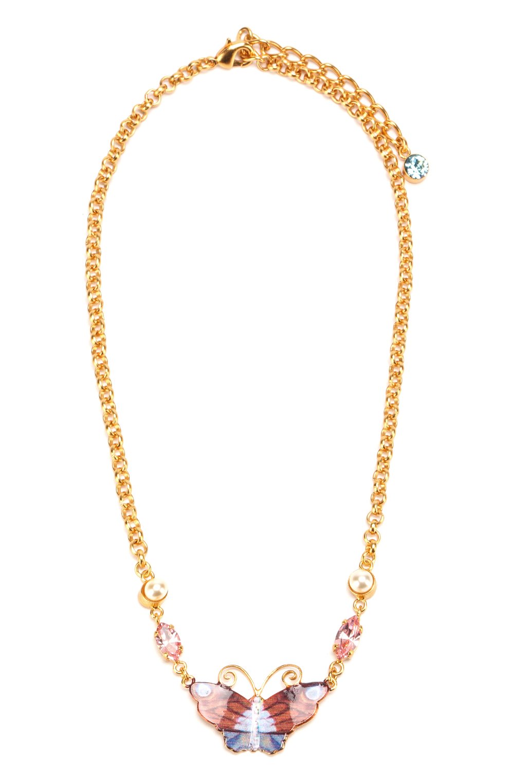 Колье с подвеской и кристаллами Swarovski | Фото №1