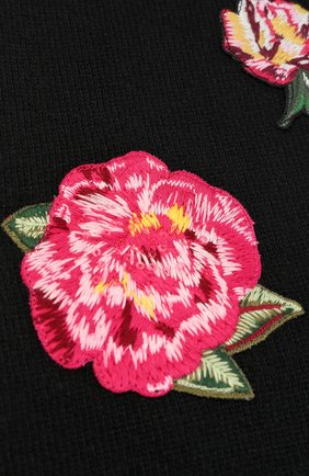 Детский шерстяной шарф с аппликациями Dolce & Gabbana черного цвета, арт. 0131/LB6A36/LK5V0 в ЦУМ | Фото №2 Детский шерстяной шарф с аппликациями Dolce & Gabbana черного цвета | Фото №2