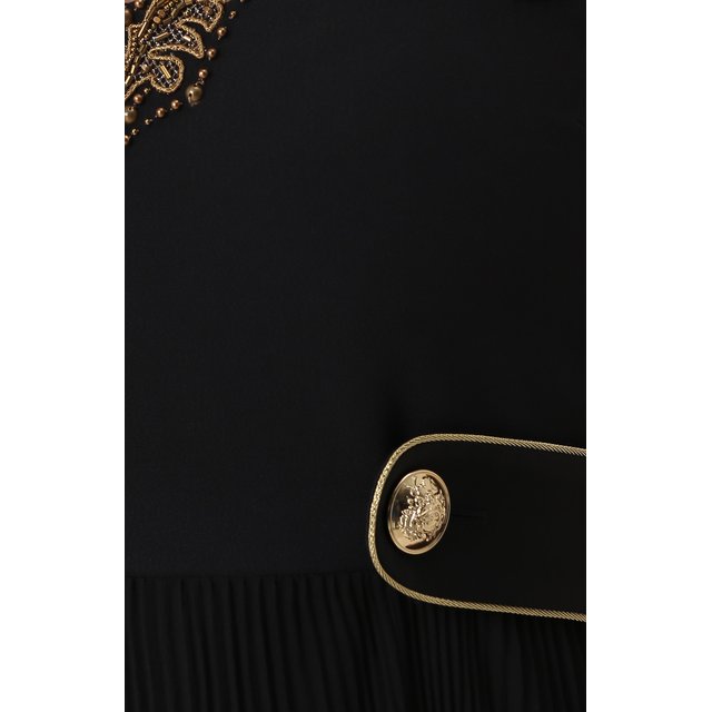 фото Шелковое платье-макси с декорированным лифом roberto cavalli