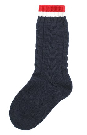 Мужские темно-синие кашемировые носки фактурной вязки Thom Browne, арт. MAS011A-00011 купить в ЦУМ | Фото №1 Кашемировые носки фактурной вязки Thom Browne темно-синие | Фото №1