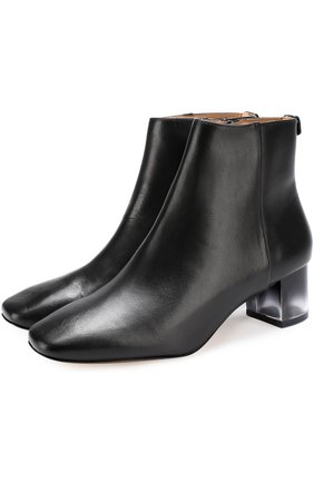 Женские черные кожаные ботильоны на устойчивом каблуке Tory Burch, арт. 39896 купить в ЦУМ | Фото №1 Кожаные ботильоны на устойчивом каблуке Tory Burch черные | Фото №1