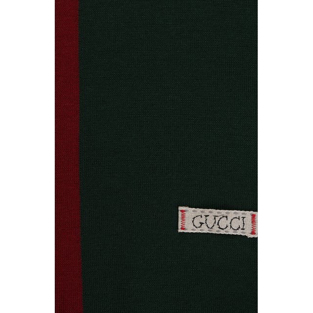 Шерстяное одеяло с логотипом бренда Gucci 415591/3K206 Фото 2