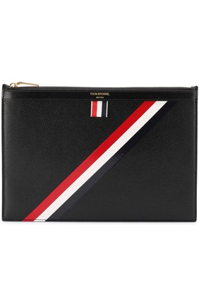 Кожаный чехол для iPad на молнии Thom Browne, цвет #color#, арт. MAC028A-00198 в ЦУМ | Фото №1 Кожаный чехол для iPad на молнии Thom Browne #color# | Фото №1