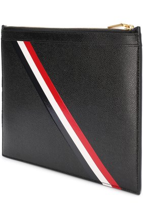 Кожаный чехол для iPad на молнии Thom Browne, цвет #color#, арт. MAC028A-00198 в ЦУМ | Фото №1 Кожаный чехол для iPad на молнии Thom Browne #color# | Фото №1