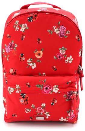 Текстильный рюкзак с принтом Dolce & Gabbana красного цвета, арт. 0130/EB0078/AD770 в ЦУМ | Фото №1 Текстильный рюкзак с принтом Dolce & Gabbana красного цвета | Фото №1