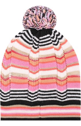 Шапка с принтом и помпоном Missoni розового цвета, арт. I17.BA.215725 в ЦУМ | Фото №2 Шапка с принтом и помпоном Missoni розового цвета | Фото №2