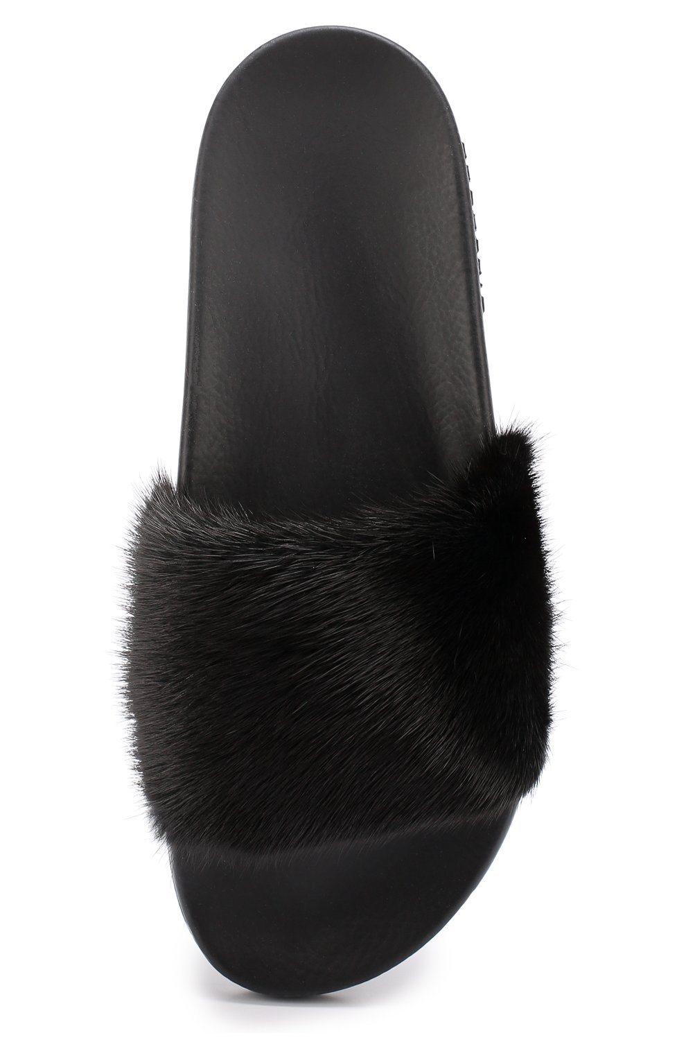 Женские черные резиновые шлепанцы с отделкой из меха норки Givenchy, арт. BE08209806 купить в ЦУМ | Фото №5 Резиновые шлепанцы с отделкой из меха норки Givenchy черные | Фото №5