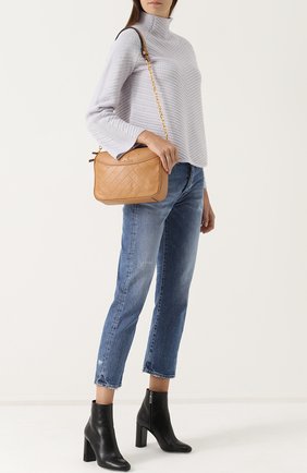 Женская коричневая сумка alexa Tory Burch, арт. 43086 купить в ЦУМ | Фото №1 Сумка Alexa Tory Burch коричневая | Фото №1
