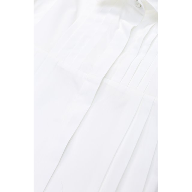 Хлопковая блуза с защипами и поясом Caf 24-P0/6A-8A Фото 3