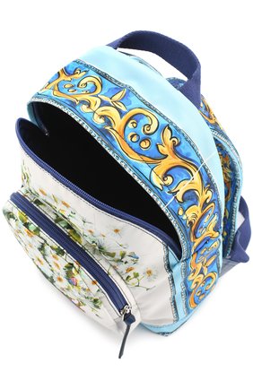 Текстильный рюкзак с принтом Dolce & Gabbana голубого цвета, арт. 0130/EB0105/AG030 в ЦУМ | Фото №3 Текстильный рюкзак с принтом Dolce & Gabbana голубого цвета | Фото №3