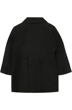 Шерстяной фрак с отделкой из шелка Dolce & Gabbana черного цвета, арт. 0131/L11U43/FU2NF в ЦУМ | Фото №3 Шерстяной фрак с отделкой из шелка Dolce & Gabbana черного цвета | Фото №3
