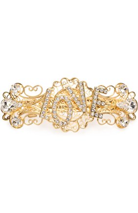 Заколка со стразами Dolce & Gabbana золотого цвета, арт. 0131/WHJ8Y1/W1111 в ЦУМ | Фото №1 Заколка со стразами Dolce & Gabbana золотого цвета | Фото №1
