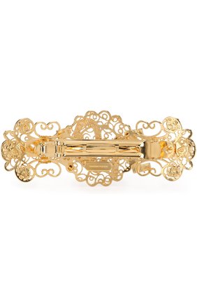 Заколка со стразами Dolce & Gabbana золотого цвета, арт. 0131/WHJ8Y1/W1111 в ЦУМ | Фото №2 Заколка со стразами Dolce & Gabbana золотого цвета | Фото №2