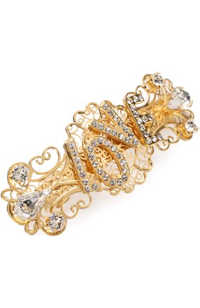 Заколка со стразами Dolce & Gabbana золотого цвета, арт. 0131/WHJ8Y1/W1111 в ЦУМ | Фото №3 Заколка со стразами Dolce & Gabbana золотого цвета | Фото №3