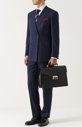 Мужской портфель из кожи аллигатора BRIONI черного цвета по цене 2230000 руб., арт. 0IZU/P6746 | Фото 2 Мужской портфель из кожи аллигатора BRIONI черного цвета, арт. 0IZU/P6746 | Фото 2