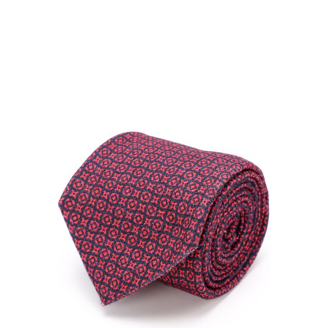 фото Кашемировый галстук с принтом kiton