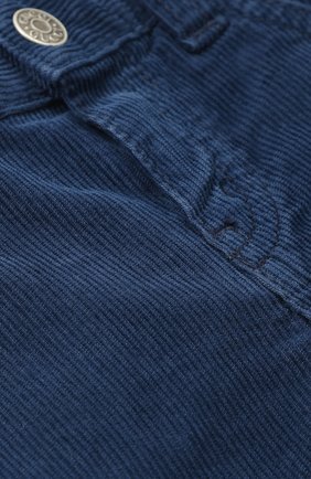 Детские хлопковые брюки прямого кроя GUCCI синего цвета, арт. 475616/XB456 | Фото 3 (Кросс-КТ НВ: Брюки; Статус проверки: Проверено, Проверена категория)