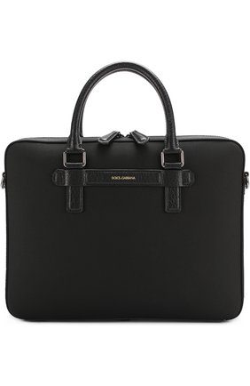 Мужская черная сумка для ноутбука mediterraneo с плечевым ремнем Dolce & Gabbana, арт. 0115/BM1430/AG987 купить в ЦУМ | Фото №1 Сумка для ноутбука Mediterraneo с плечевым ремнем Dolce & Gabbana черная | Фото №1