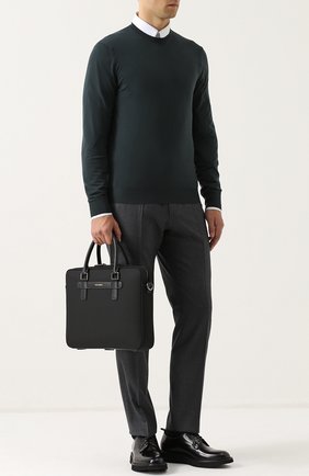 Мужская черная сумка для ноутбука mediterraneo с плечевым ремнем Dolce & Gabbana, арт. 0115/BM1430/AG987 купить в ЦУМ | Фото №2 Сумка для ноутбука Mediterraneo с плечевым ремнем Dolce & Gabbana черная | Фото №2