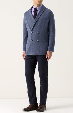 Мужская хлопковая сорочка с воротником button down RALPH LAUREN фиолетового цвета по цене 31500 руб., арт. 790553098 | Фото 2 Мужская хлопковая сорочка с воротником button down RALPH LAUREN фиолетового цвета, арт. 790553098 | Фото 2