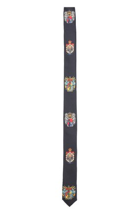 Шелковый галстук с принтом Dolce & Gabbana темно-синего цвета, арт. 0131/LB4A95/G0SVJ в ЦУМ | Фото №1 Шелковый галстук с принтом Dolce & Gabbana темно-синего цвета | Фото №1