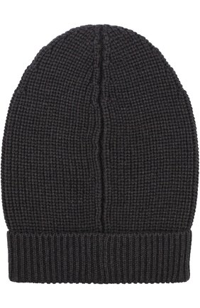 Шерстяная шапка фактурной вязки Dolce & Gabbana, темно-серого цвета, арт. 0135/GRH08K/F85L2 в ЦУМ | Фото №1 Шерстяная шапка фактурной вязки Dolce & Gabbana темно-серого цвета | Фото №1