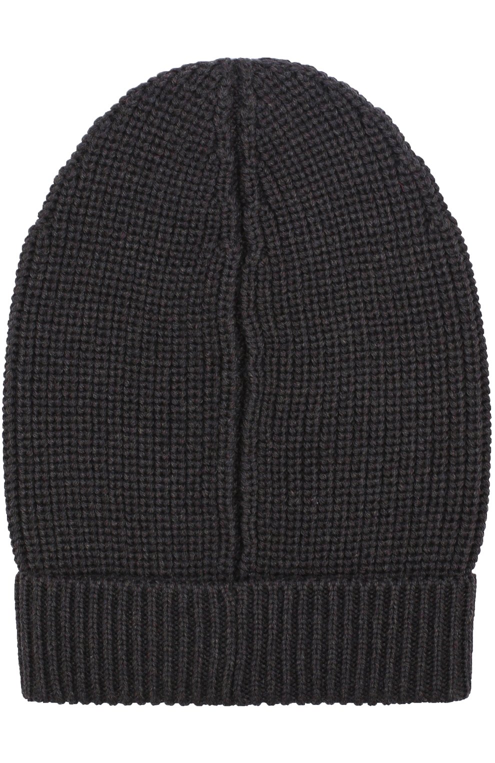 Шерстяная шапка фактурной вязки Dolce & Gabbana, темно-серого цвета, арт. 0135/GRH08K/F85L2 в ЦУМ | Фото №2 Шерстяная шапка фактурной вязки Dolce & Gabbana темно-серого цвета | Фото №2