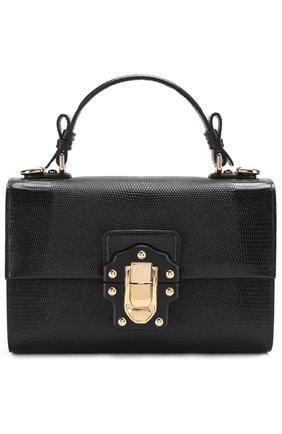 Женская сумка lucia с тиснением DOLCE & GABBANA черная цвета, арт. 0116/BB6260/A1095 купить в ЦУМ | Фото №1 Сумка Lucia с тиснением Dolce & Gabbana черная цвета | Фото №1