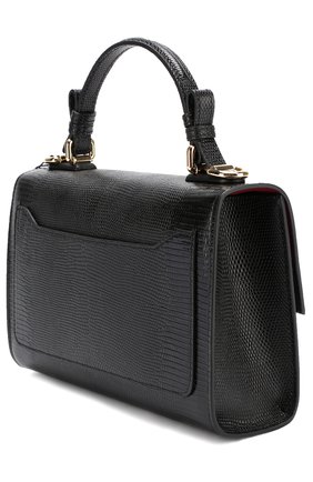 Женская сумка lucia с тиснением DOLCE & GABBANA черная цвета, арт. 0116/BB6260/A1095 купить в ЦУМ | Фото №3 Сумка Lucia с тиснением Dolce & Gabbana черная цвета | Фото №3