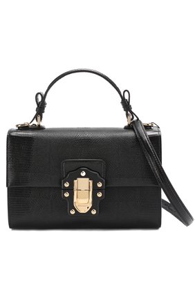 Женская сумка lucia с тиснением DOLCE & GABBANA черная цвета, арт. 0116/BB6260/A1095 купить в ЦУМ | Фото №6 Сумка Lucia с тиснением Dolce & Gabbana черная цвета | Фото №6