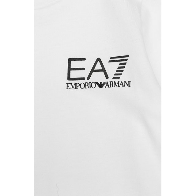 фото Хлопковый лонгслив с логотипом бренда ea 7