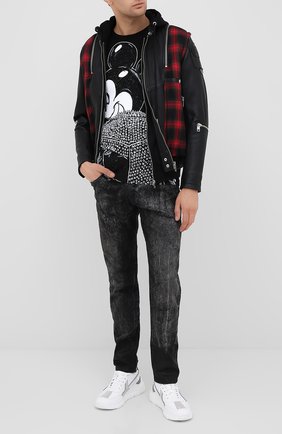 Мужская хлопковая футболка DOM REBEL черного цвета по цене 9740 руб., арт. MICK/T-SHIRT | Фото 2 Мужская хлопковая футболка DOM REBEL черного цвета, арт. MICK/T-SHIRT | Фото 2