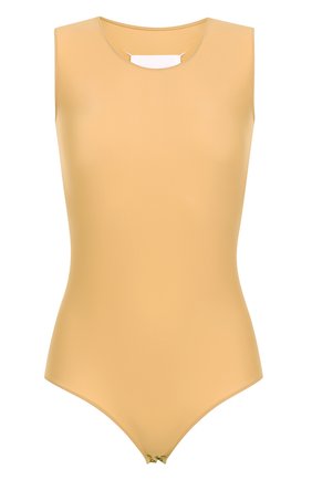 Женский бежевый однотонное боди без рукавов Maison Margiela, арт. S29NA0103/S23160 купить в ЦУМ | Фото №1 Однотонное боди без рукавов Maison Margiela бежевый | Фото №1