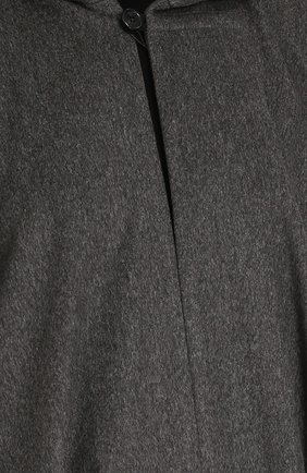 Женская серая шерстяное пончо с капюшоном Saint Laurent, арт. 485487/Y063R купить в ЦУМ | Фото №5 Шерстяное пончо с капюшоном Saint Laurent серая | Фото №5