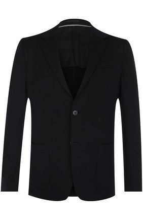 Мужской темно-синий шерстяной однобортный пиджак Z Zegna, арт. 277711/1DN8G0 купить в ЦУМ | Фото №1 Шерстяной однобортный пиджак Z Zegna темно-синий | Фото №1