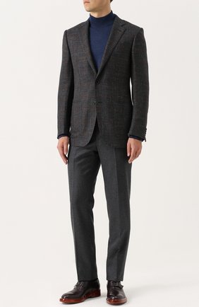 Мужские бордовые кожаные оксфорды с ремешком Zegna Couture, арт. A2906X-MSP купить в ЦУМ | Фото №1 Кожаные оксфорды с ремешком Zegna Couture бордовые | Фото №1
