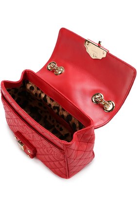 Женская сумка lucia с декоративной отделкой DOLCE & GABBANA красная цвета, арт. 0116/BB6344/AI489 купить в ЦУМ | Фото №4 Сумка Lucia с декоративной отделкой Dolce & Gabbana красная цвета | Фото №4