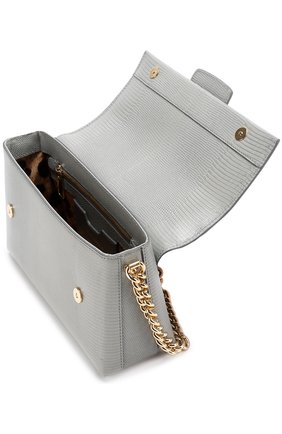 Женская сумка dg millennials DOLCE & GABBANA светло-серая цвета, арт. 0116/BB6393/A1095 купить в ЦУМ | Фото №4 Сумка DG Millennials Dolce & Gabbana светло-серая цвета | Фото №4