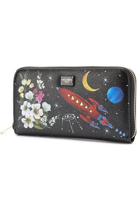 Кожаный кошелек с принтом на молнии Dolce & Gabbana, черного цвета, арт. 0116/BI0473/AI816 в ЦУМ | Фото №2 Кожаный кошелек с принтом на молнии Dolce & Gabbana черного цвета | Фото №2