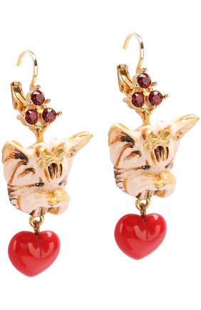 Женские золотые серьги с подвесками и кристаллами swarovski Dolce & Gabbana, арт. 0136/WEJ8A1/W1111 купить в ЦУМ | Фото №2 Серьги с подвесками и кристаллами Swarovski Dolce & Gabbana золотые | Фото №2