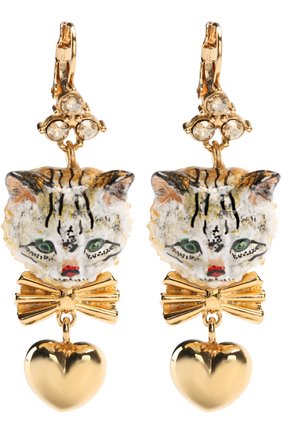 Женские золотые серьги с подвесками и кристаллами swarovski Dolce & Gabbana, арт. 0136/WEJ8A2/W1111 купить в ЦУМ | Фото №1 Серьги с подвесками и кристаллами Swarovski Dolce & Gabbana золотые | Фото №1