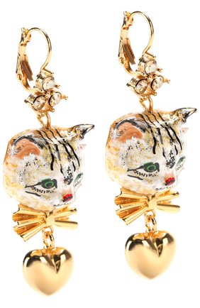 Женские золотые серьги с подвесками и кристаллами swarovski Dolce & Gabbana, арт. 0136/WEJ8A2/W1111 купить в ЦУМ | Фото №2 Серьги с подвесками и кристаллами Swarovski Dolce & Gabbana золотые | Фото №2