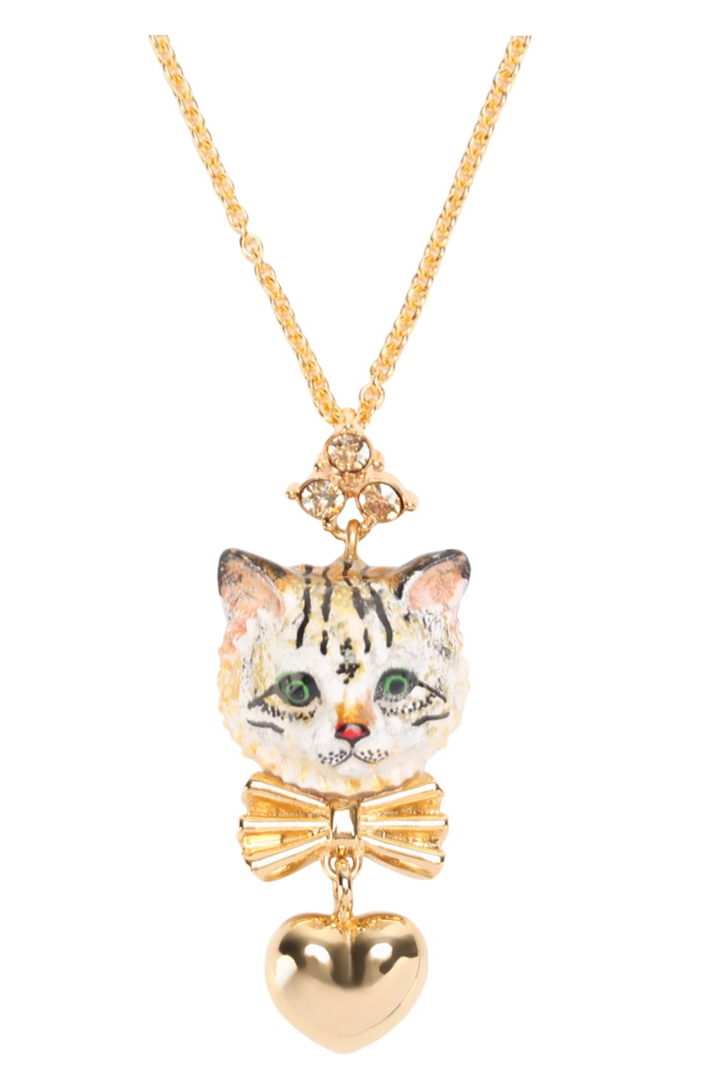 Женское золотое подвеска с кулоном с кристаллами swarovski Dolce & Gabbana, арт. 0136/WNJ8A2/W1111 купить в ЦУМ | Фото №2 Подвеска с кулоном с кристаллами Swarovski Dolce & Gabbana золотое | Фото №2