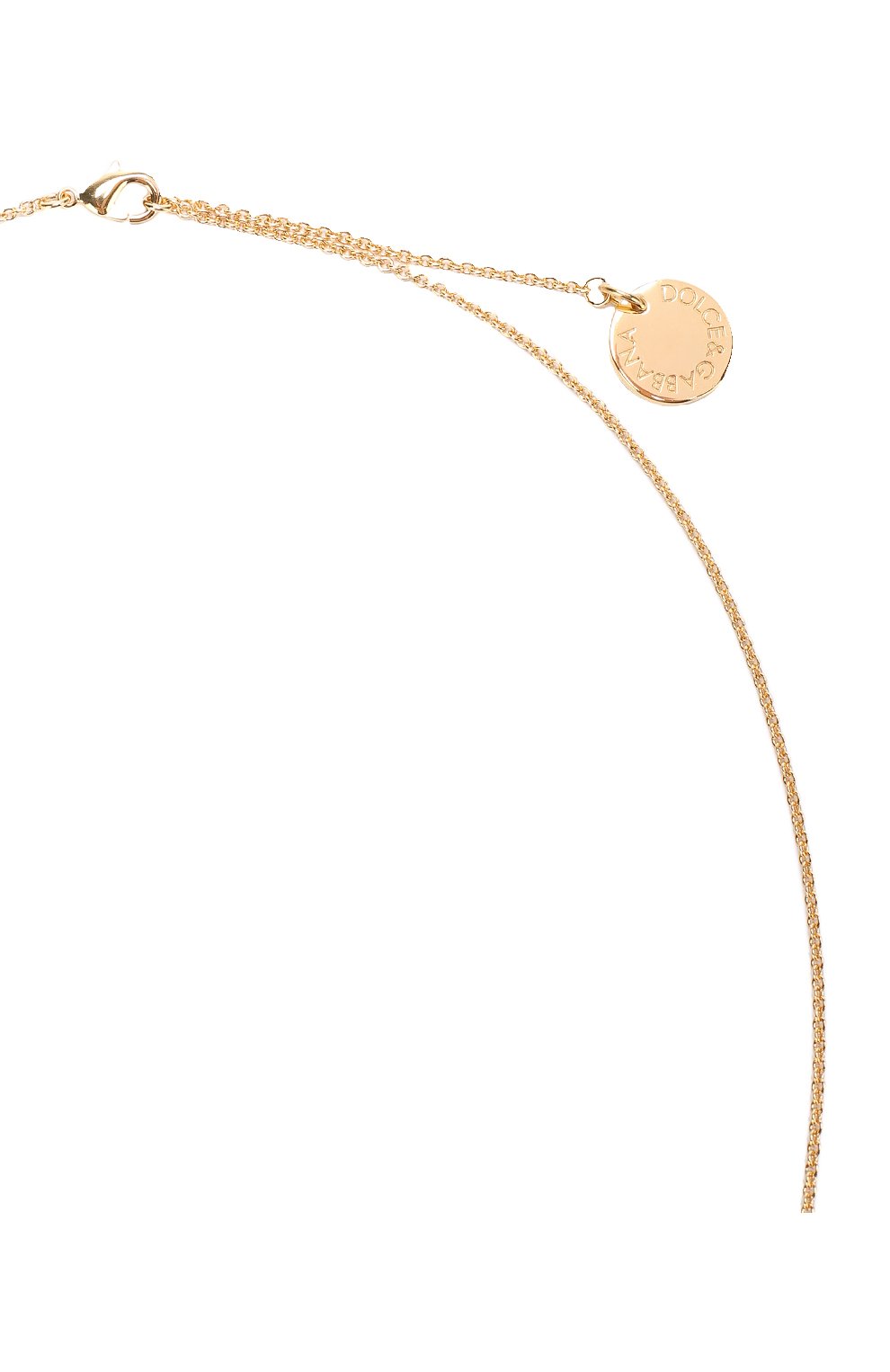Женское золотое подвеска с кулоном с кристаллами swarovski Dolce & Gabbana, арт. 0136/WNJ8A3/W1111 купить в ЦУМ | Фото №3 Подвеска с кулоном с кристаллами Swarovski Dolce & Gabbana золотое | Фото №3