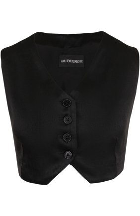 Женский черный укороченные жилет на пуговицах Ann Demeulemeester, арт. 1702-1150-P-160-099 купить в ЦУМ | Фото №1 Укороченные жилет на пуговицах Ann Demeulemeester черный | Фото №1